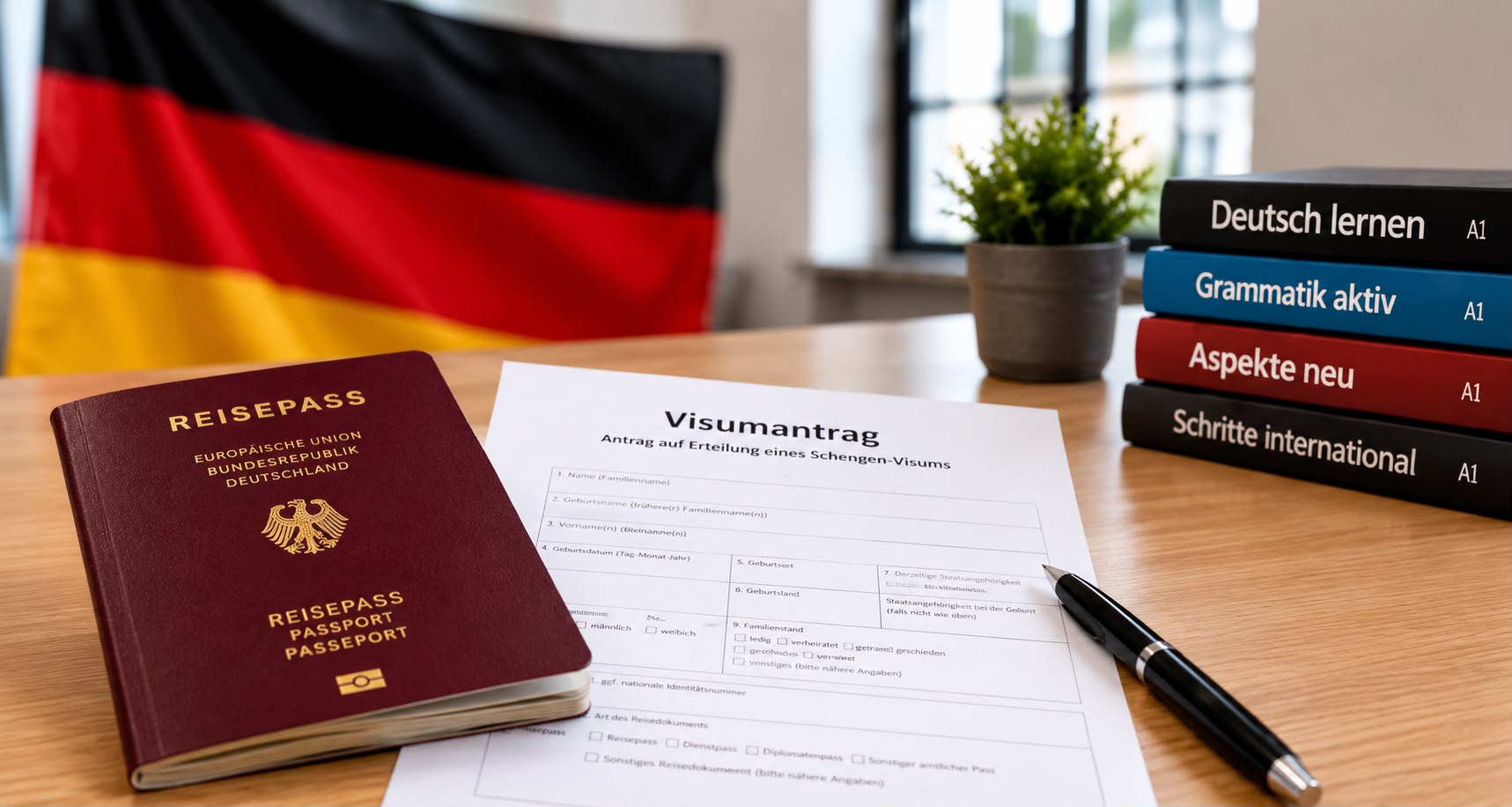 Visum f&uuml;r Deutschkurs